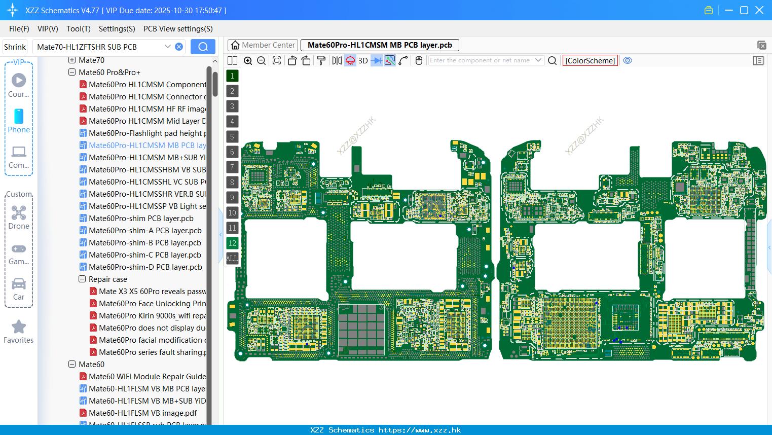 Huawei Mate60Pro-HL1CMSM MB PCB Layer